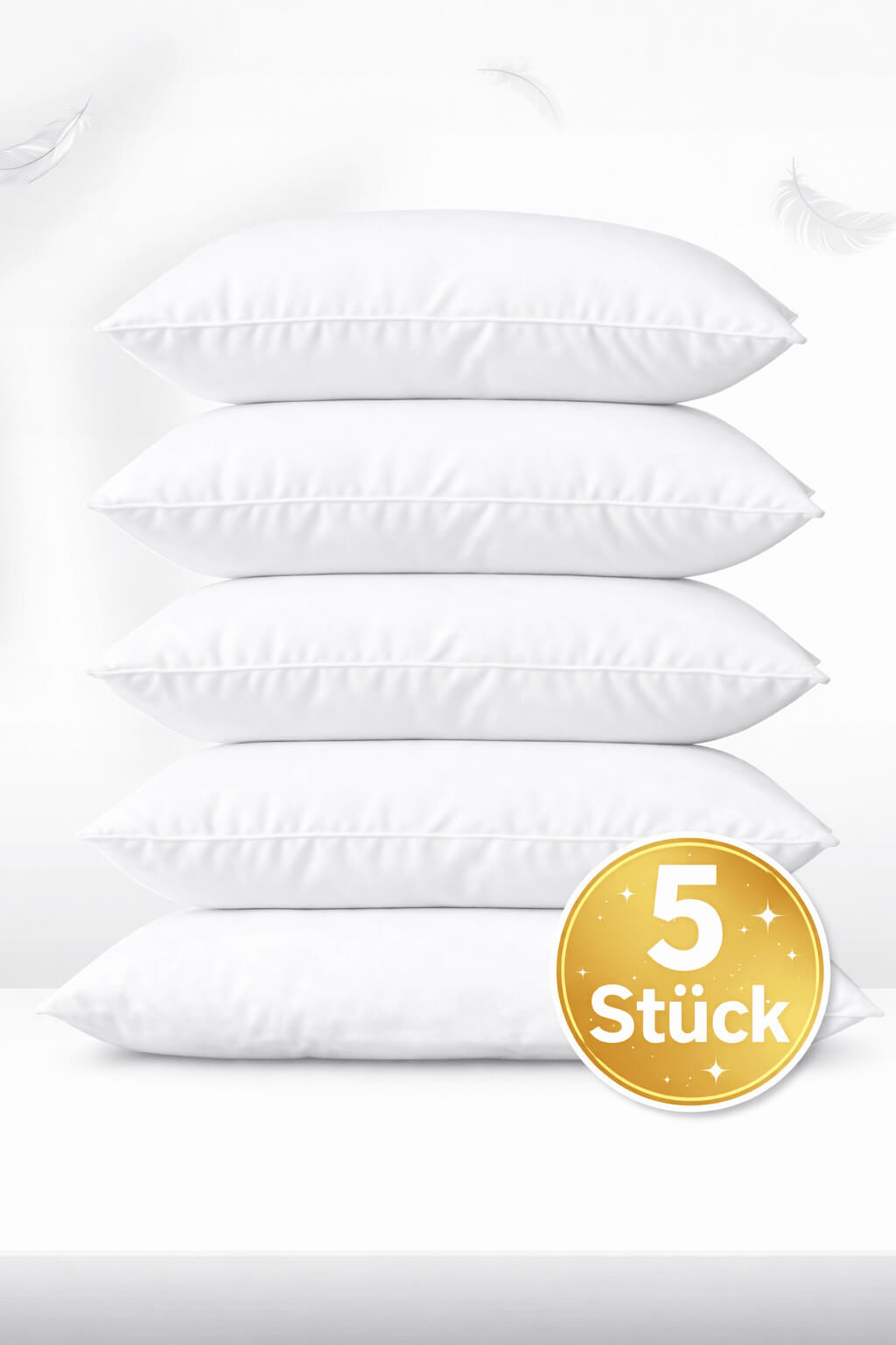 Bonny Home 50x70 cm Silikon Kissen 1.000 g - 5 Stück