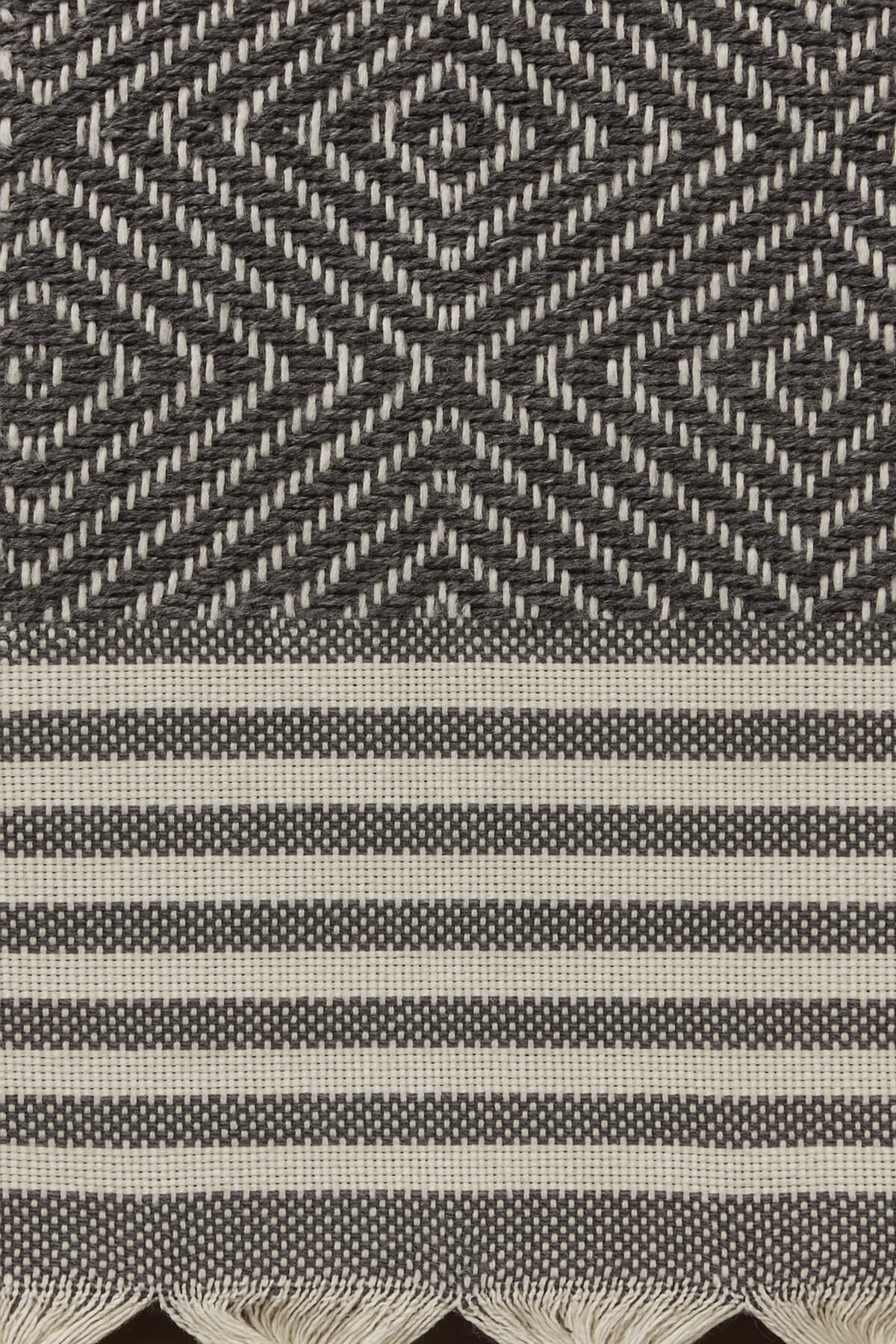 Alora Anthrazit Sofadecke 180×220 cm – 100 % Baumwolle, Weich & Stilvoll