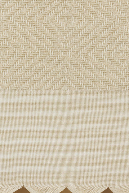 Alora Beige Sofadecke 180×220 cm – 100 % Baumwolle, Weich & Stilvoll