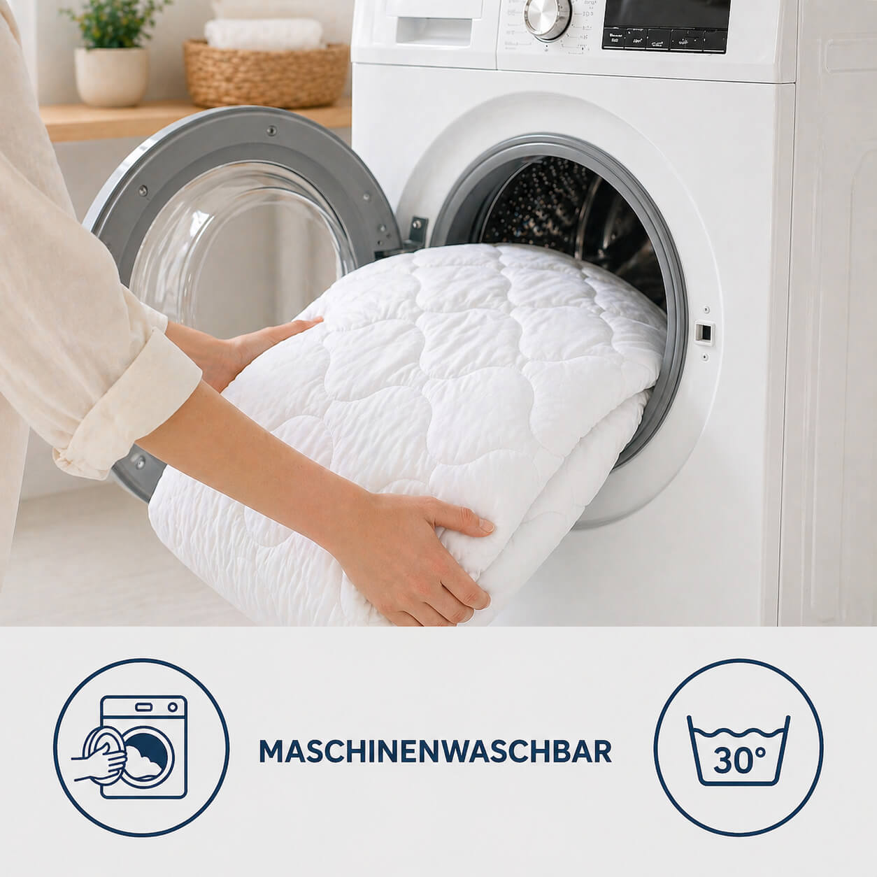 Bonny Home Mikrofaser-Doppelbettdecke 195 x 215 cm