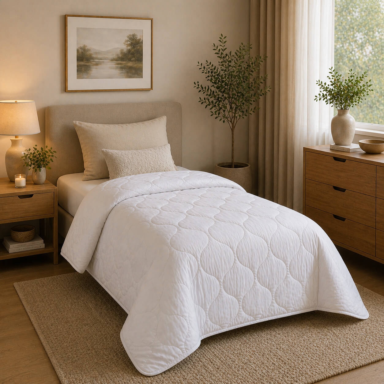 Bonny Home Mikrofaser-Einzelbettdecke 155 × 215 cm