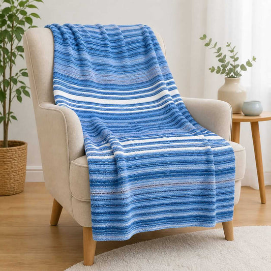 Bonny Home Evium Decke Blau 180x220 cm Baumwolle – 4 Jahreszeiten