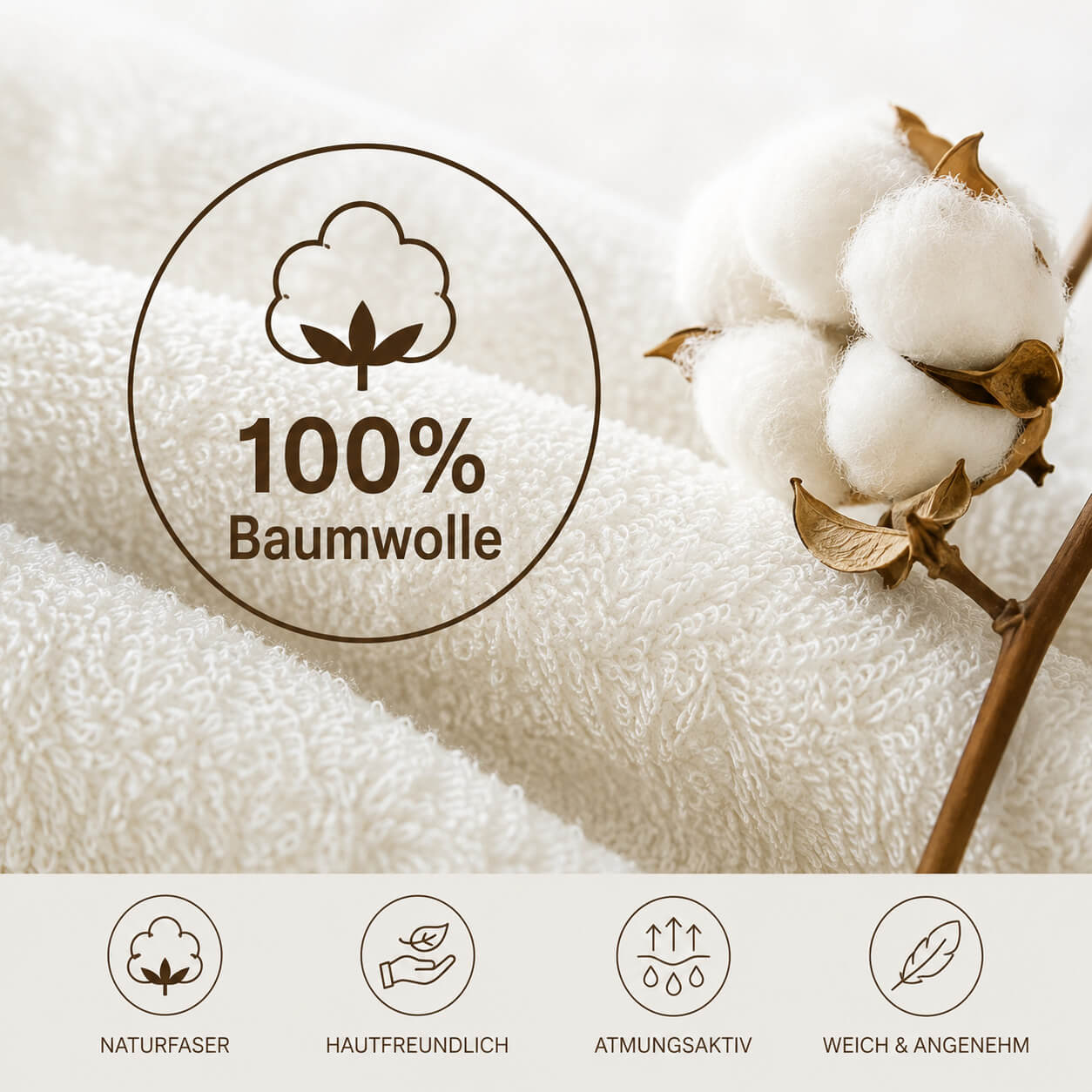 6er-Set Küchentücher, besticktes Kaffeemuster, 100 % Baumwolle, 30 x 50 cm