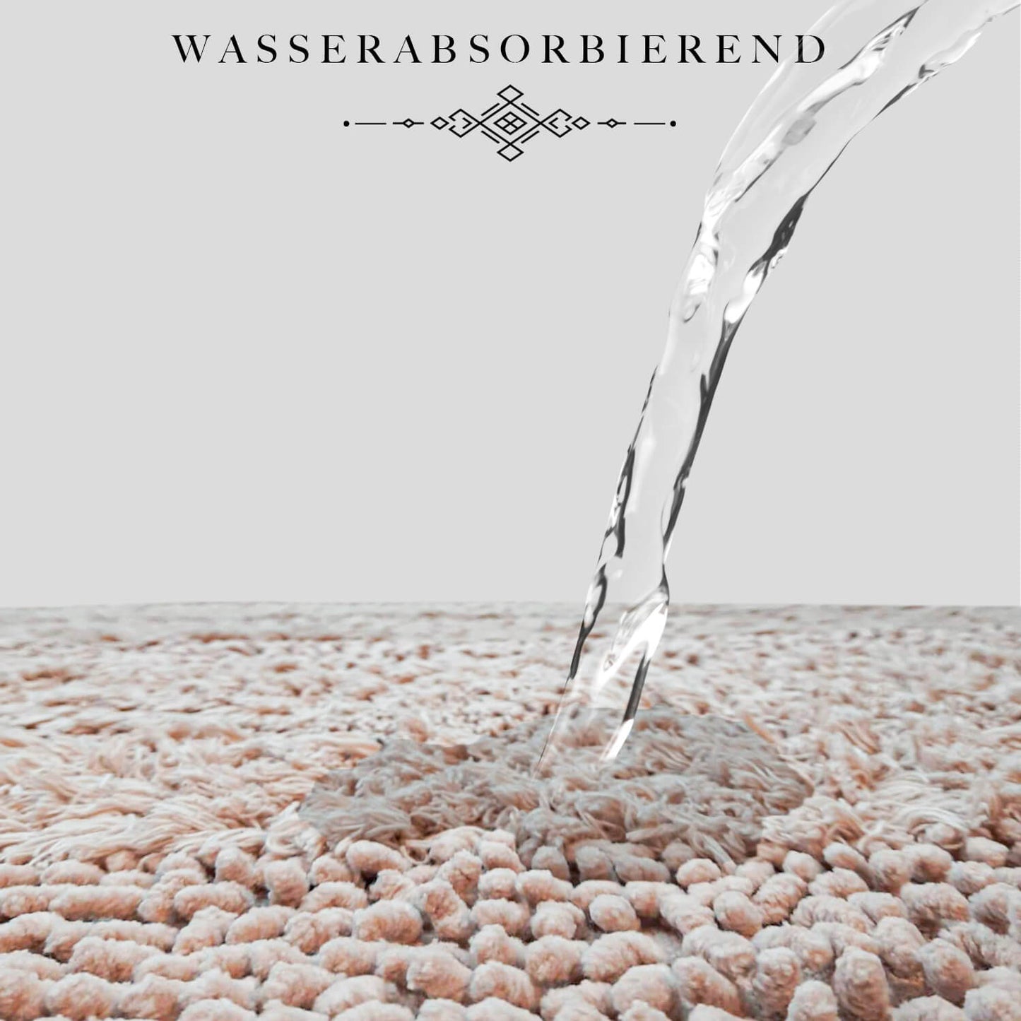 Bonny Home Macoroni Puderrosa 2er-Set Badematten aus Baumwolle