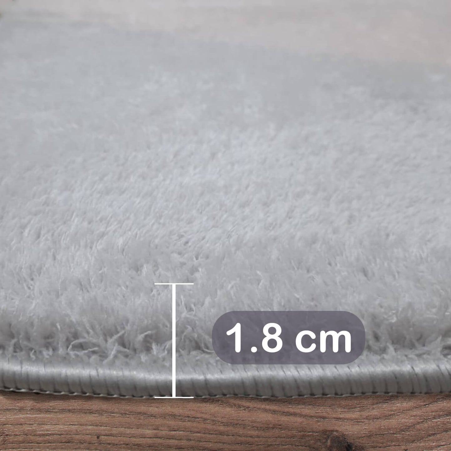 Relax Grau 2er Set Badematte Rutschfeste Badematte mit Plüschoberfläche