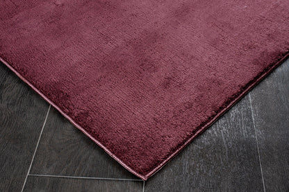 Relax Pflaume Teppich fuer Wohnzimmer, Zimmer und Flur – Rutschfeste Unterseite, Maschinenwaschbar, Laeufer