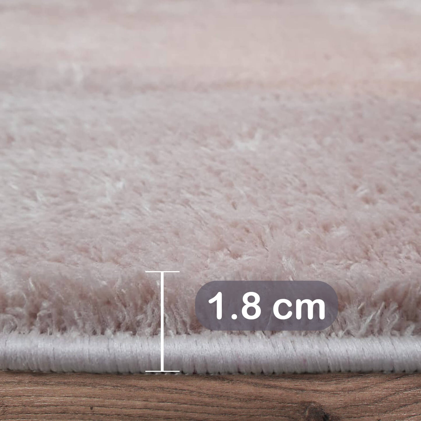 Relax Rosa 2er Set Badematte Rutschfeste Badematte mit Plüschoberfläche
