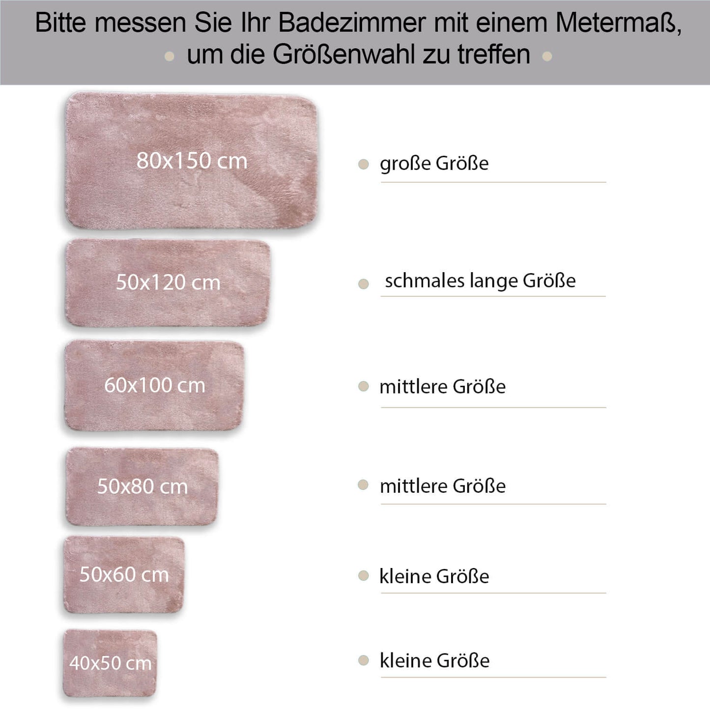 Relax Rosa 2er Set Badematte Rutschfeste Badematte mit Plüschoberfläche