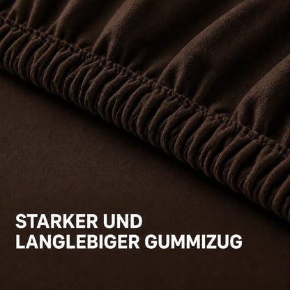 Bonny Home Spannbettlaken Braun – 100 % Baumwolle – Für Einzel- und Doppelbett