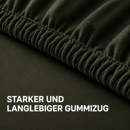 Bonny Home Spannbettlaken Grün – 100 % Baumwolle – Für Einzel- und Doppelbett