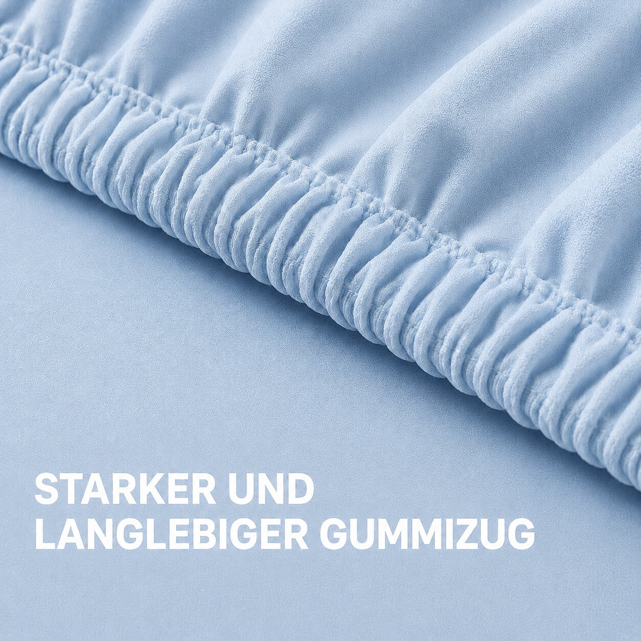 Bonny Home Spannbettlaken Hellblau – 100 % Baumwolle – Für Einzel- und Doppelbett