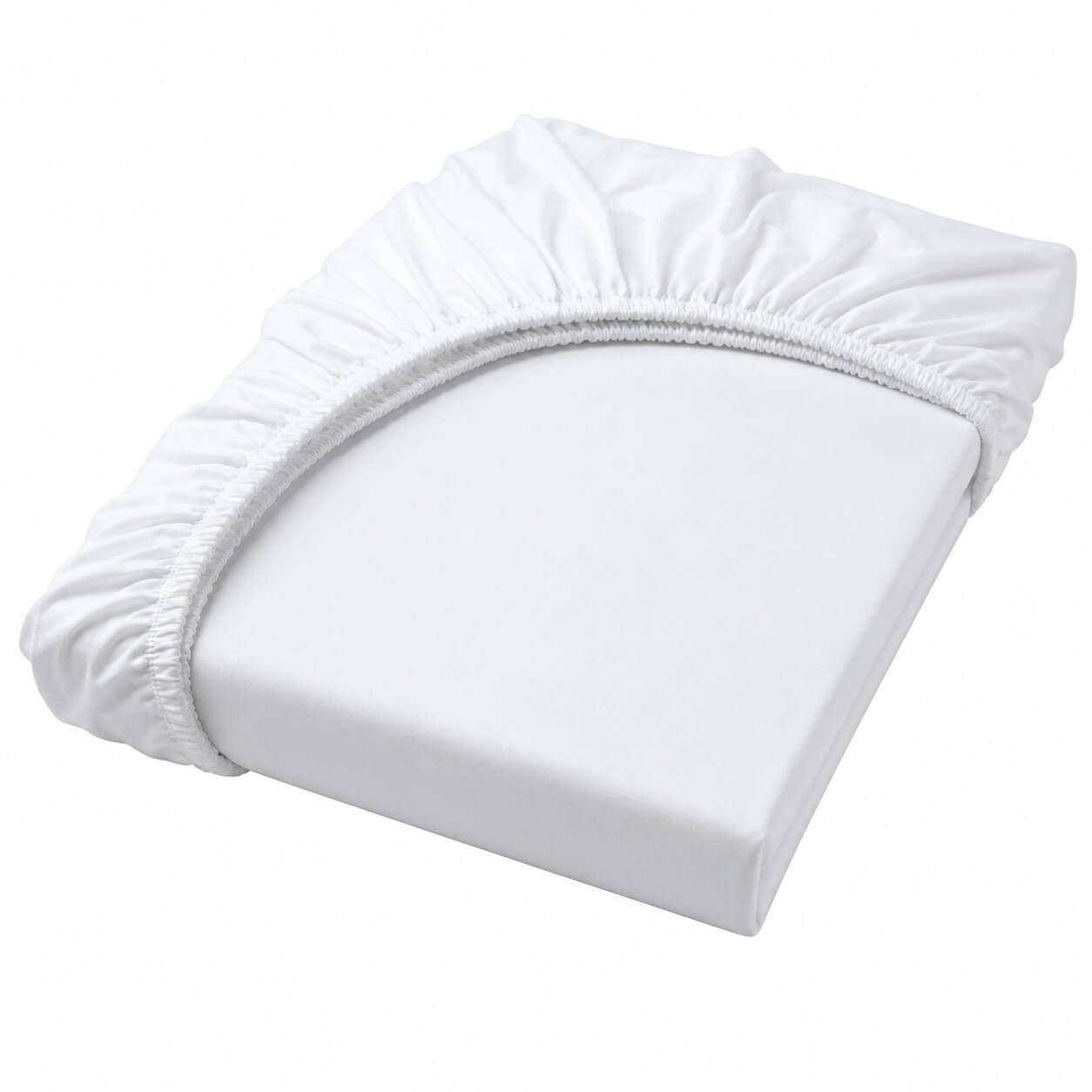 Bonny Home Spannbettlaken Weiss – 100 % Baumwolle – Für Einzel- und Doppelbett