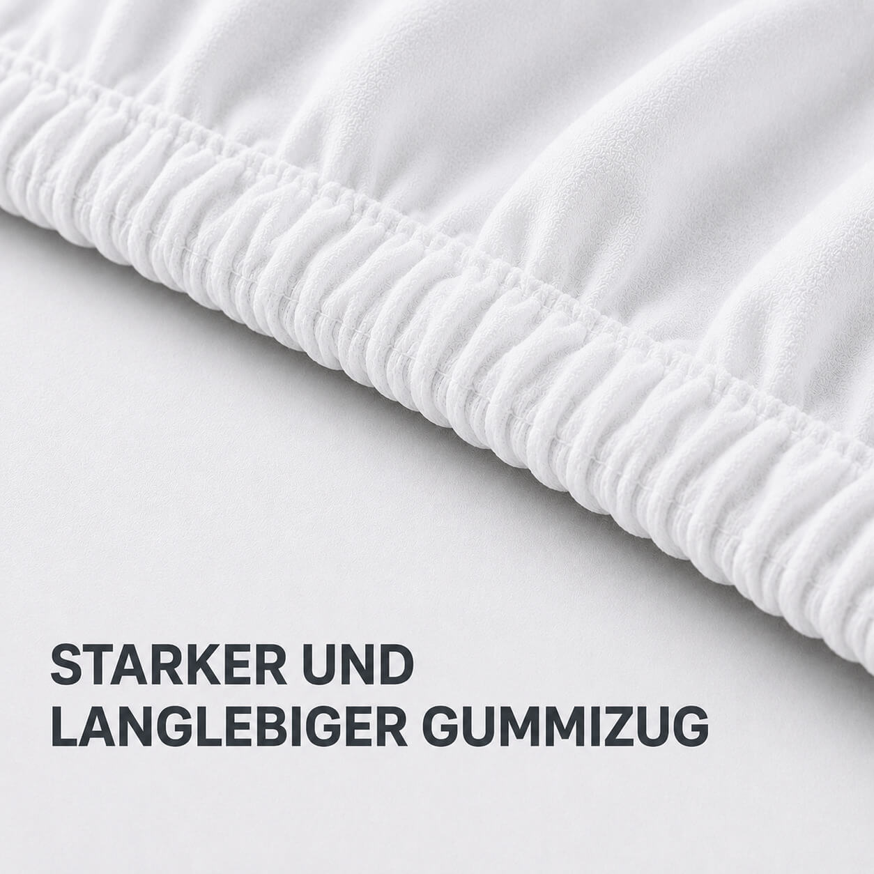 Bonny Home Spannbettlaken Weiss – 100 % Baumwolle – Für Einzel- und Doppelbett