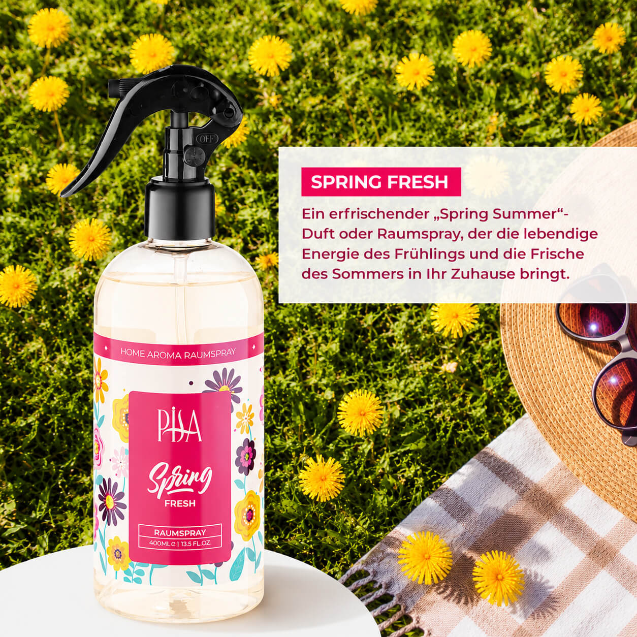 Pisa Spring Fresh Raumspray 400 ml Raumduft