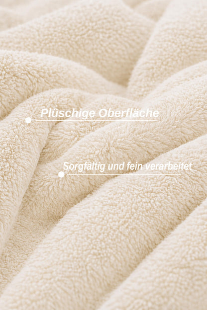Bonny Home Welsoft Decke Creme, Doppelgrösse, 185 x 220 cm
