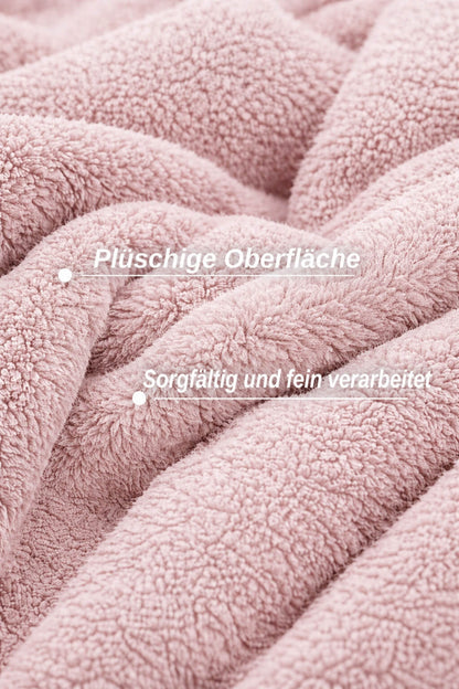 Bonny Home Welsoft Decke Rosa, Doppelgrösse, 185 x 220 cm